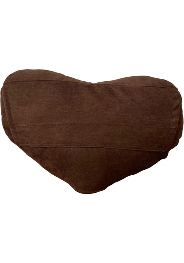 Ozclife Premium Cepli Kalp Yastığı - Kahverengi