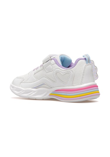 Berry Kız Çocuk Hafif Işıklı Sneaker Spor Ayakkabı 25k Buck3046 Beyaz Beyaz