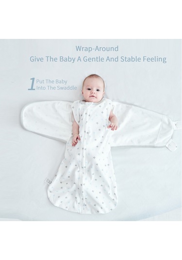 Xindoker Yeni Doğan Bebek Pamuklu Sarıcak - Yavruku Kucaklamak İçin M Beden 3-4 Ay Teknik Desenli Unicorn