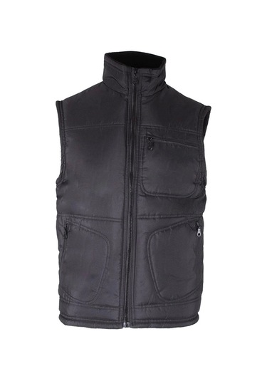 Kışlık Polar Astarlı Yelek İş Güvenliği Ve Outdoor İçi Micro Konforlu Fonksiyonel Tasarım Siyah