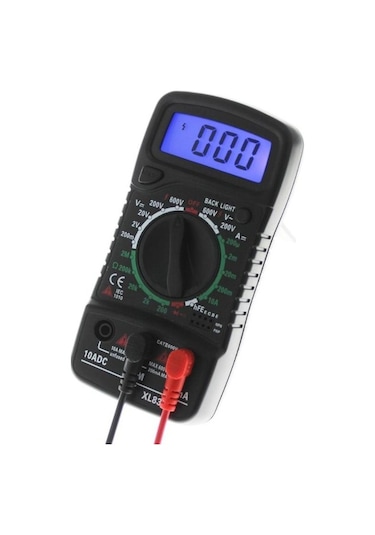 Agoodshop Dt830b Yüksek Emniyet Ac / Dc Multimetre Lcd Dijital Volt Ohm Tester Metre Voltmetre Ermetre