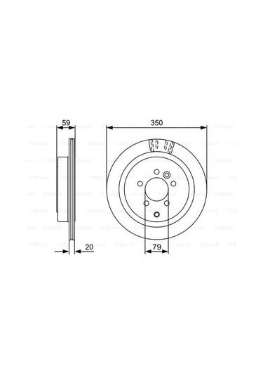 Land Rover Discovery 4 3.0Tdv6 2009-2012 Bosch Arka Disk 2 Adet