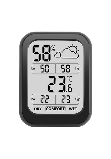 Homyl Kapalı Termometre Higrometre Nem Ölçer Büyük Ekran