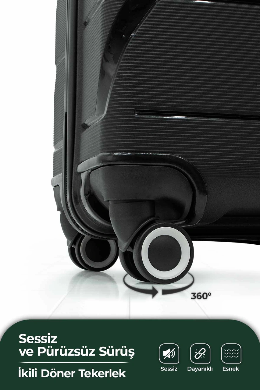 Copella Pp Polipropilen&kırılmaz Orta Boy Valiz 65 Cm Gri