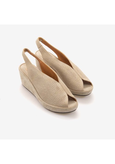 Hawen Angels Kadın Sandalet 5507 Bej