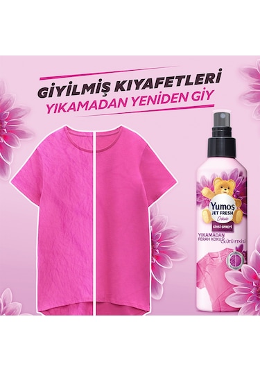 Yumoş Jet Fresh Giysi Spreyi Orkide 2 x 200 ML
