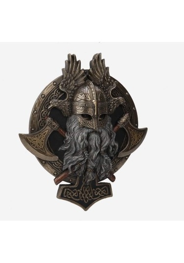 Veronese Design Viking Duvara Asmalı Valhalla Heykeli