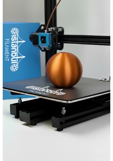 İstanbul Filament 3d Baskı Pla Filament Bakır 1 Kg Ø 1,75mm 0,05 Mm Bambu Lab Uyumlu 1.75mm