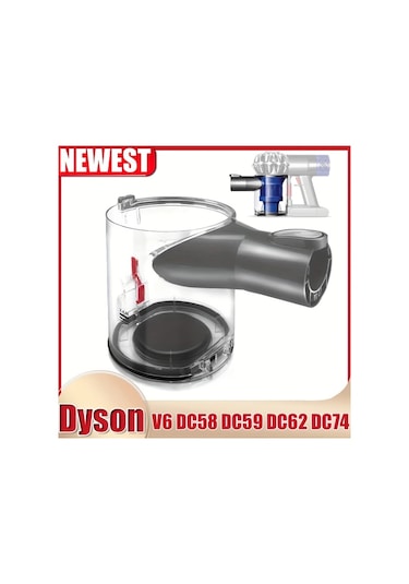 Motion003 V6 Dc58 Dc59 Dc62 Dc74 Toz Haznesi Yedek Parca A Veya B Arayuzlu Sefaf Plastik Vakum Temizleyici