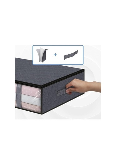 Dancemonkey Tasarım Saplı Katlanabilir Oyuncak Kıyafet Dokumasız Cbtx Çantası Bej Battaniye 4 140l