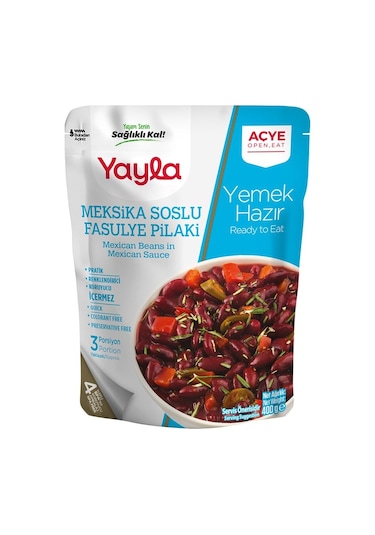 Yayla Yemek Hazır Meksika Soslu Pilaki 400 G