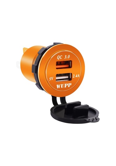 Suntek Araba Alüminyum Alaşımlı Usb Qc3.0 Led Kırmızı