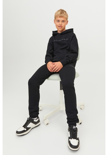 Jack & Jones Jpstgordon Jjnewsoft Siyah Erkek Çocuk Eşofman Altı 000000000102257536 Siyah