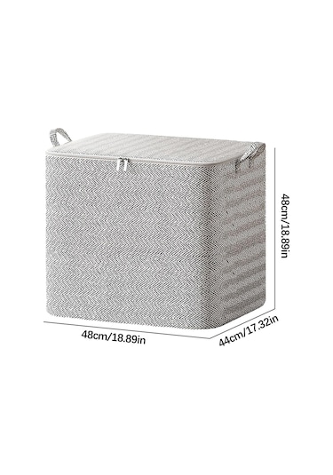 Hombey 2 Adet 110l Ev İçin Büyük Kapasiteli Depolama Kutusu - Dayanıklı, Toz Ve Yırtık Koruyucu, Çift Yönlü Çelik Fermuar Diğer