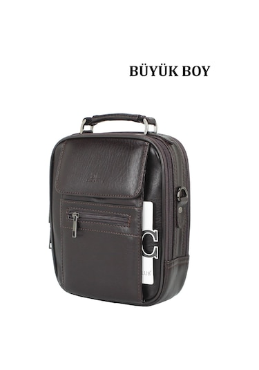 Kasalı Erkek El ve Omuz Çantası Büyük Boy Su Geçirmez Dış  Yüzey