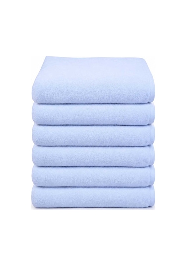 6 Lı Otel El Yüz Havlusu Pamuklu Beyaz 50x85 Cm Newcotton Diğer