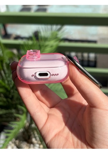 Yummy Case Airpods Uyumlu 4 Kablosuz Kulaklık Kılıfı Şeffaf 463057667 Pembe