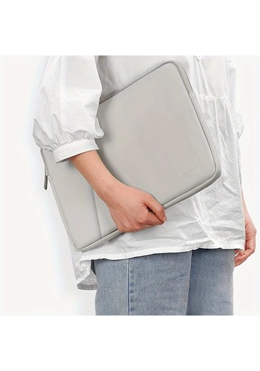 Topnotch 13/13.3/14 Inç Siyah Sentetik Deri Dizüstü Bilgisayar Kılıfı Cep Kartlık Siyah