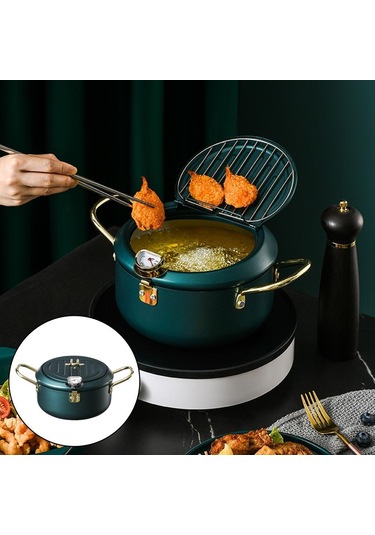 Suntek Magideal Derin Kızartma Tenceresi Japon Tempura 24cm-yeşil