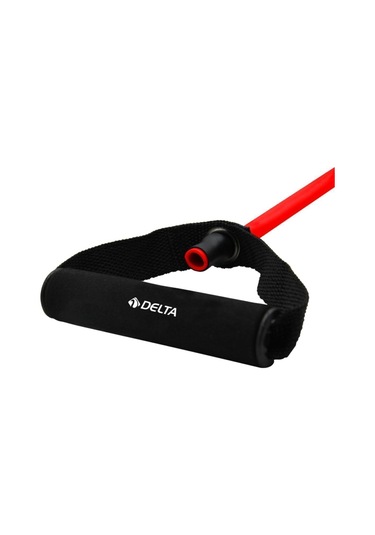 Delta 120 Cm Tutacaklı Tam Sert 9 13 Mm Pilates Direnç Lastiği Kırmızı