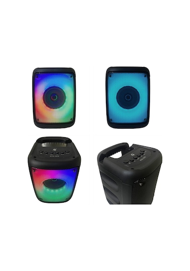 KTS-1576 10W RGB LED Parti Işıklı Bluetooth Hoparlör