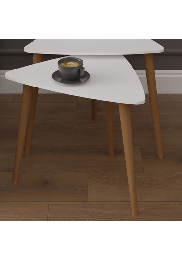 3 Lü Üçgen Zigon Sehpa Ahşap Ayaklı-sehpa02-beyaz