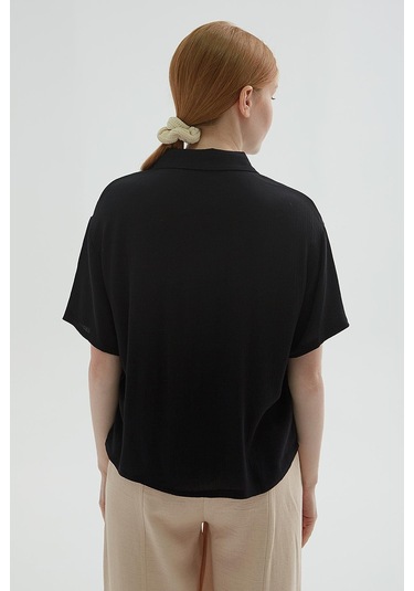 Fashion Friends Bayan Gömlek 25y0515k1 Siyah Siyah