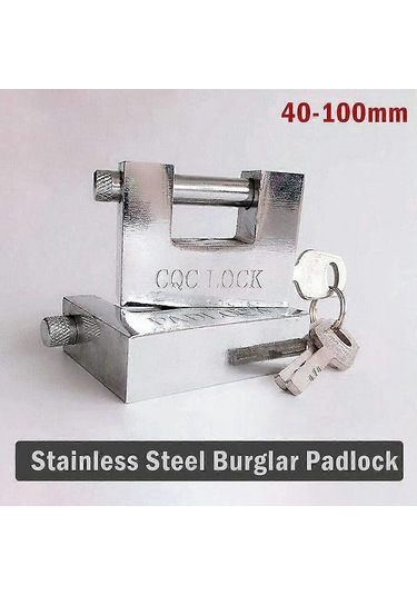 Sağlam Paslanmaz Çelik Kilit, Hırsızlığa Karşı Korumalı, 50 Mm Boyut, Nakliye Şirketi İçin 3 Anahtarlı Güvenlik Kilidi Shikai