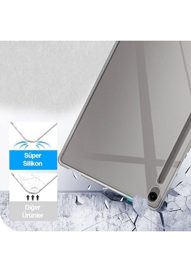 Galaxy Uyumlu Tab S9 Fe Kılıf Tablet Süper Silikon Kılıf