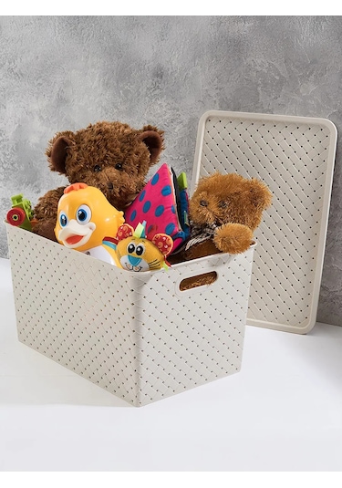 El Casa Kapaklı Organizatör Kutusu, 14 L 59681056 Kahverengi-gri