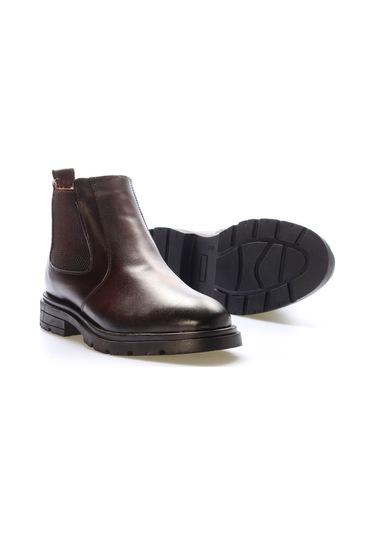 Hakiki Deri Kürklü Erkek Spor Bot 951kma99 Kahve Kahverengi