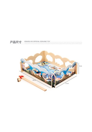 Ahşap Manyetik Balık Tutma Oyunu - Mıknatıslı Balık Tutma Oyunu