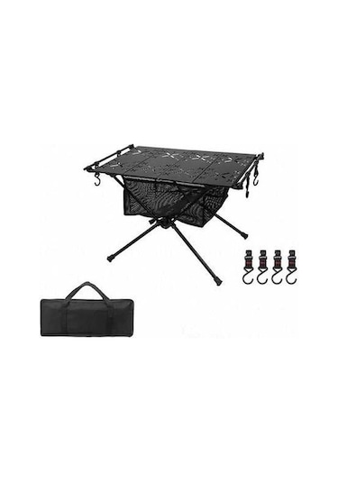Bloomnest Ultra Taşınabilir Siyah Piknik Masası Küçük Boy Katlanır Kamp Hafif Barbekü Alüminyum & - Yq Siyah Siyah