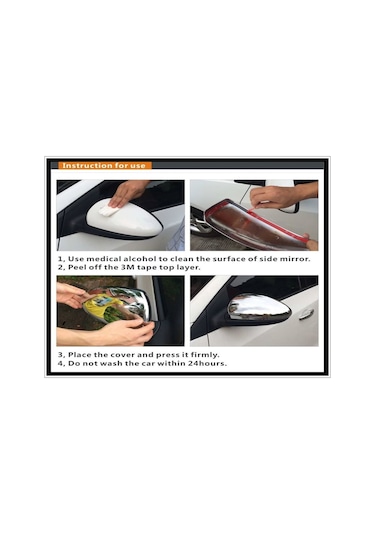 Citroen C3 Krom Ayna Kapağı 2 Prç. 2002-2009 P. Çelik