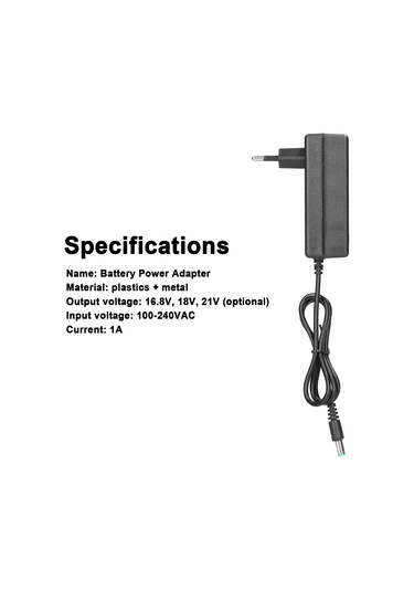 Symbee 21v Hızlı Şarj Cihazı - Taşınabilir Lityum Pil Adaptörü, Geniş Voltaj Aralığı İle Çok Yönlü Kullanım