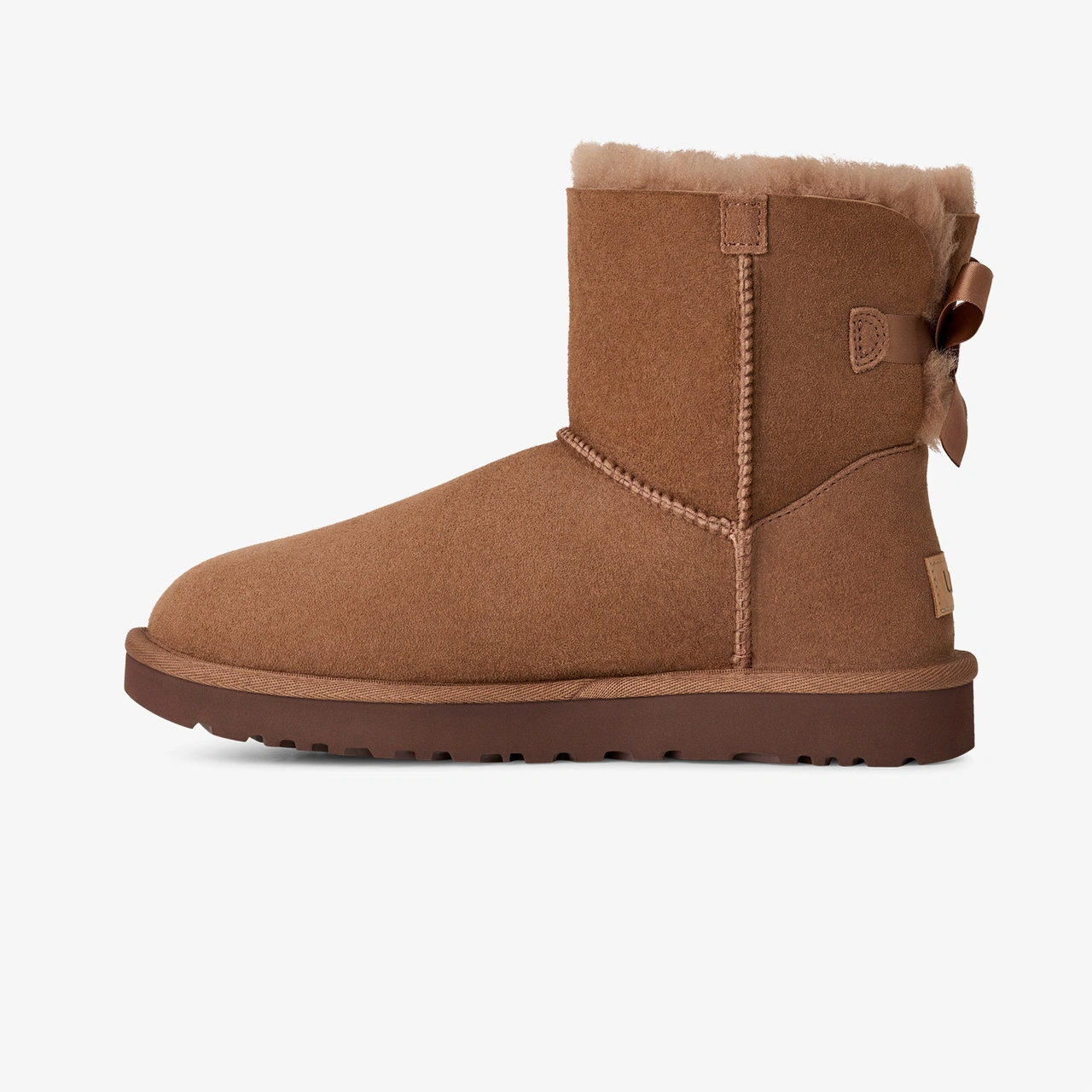Ugg Mini Bailey Bow Kadın Kahverengi Bot 1016501 Kahverengi
