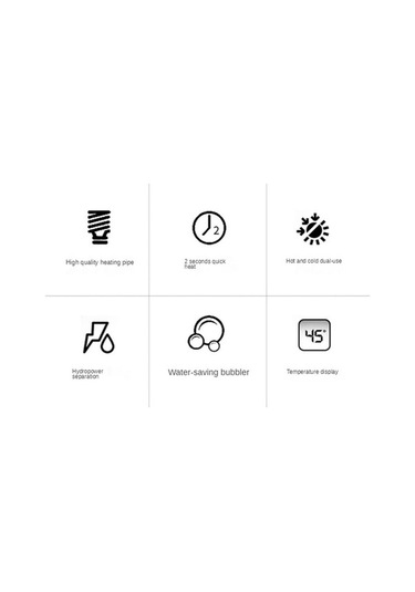 Maoyaya Anlık Su Isıtıcı Mutfak Bataryası Beyaz, Sıcak Su Musluğu, Beyaz