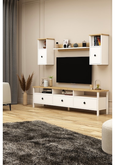 Remy Tv Ünitesi 180 Tv-d2u1 Sepet - Beyaz Sepet - Beyaz