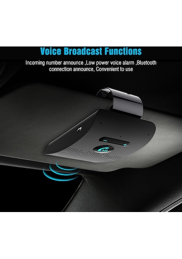 Cbtx Sp09 Visor Bluetooth 4.2 Eller Serbest Araç Kiti Çok Noktalı Hoparlörlü Telefon Otomatik Açma/kapama