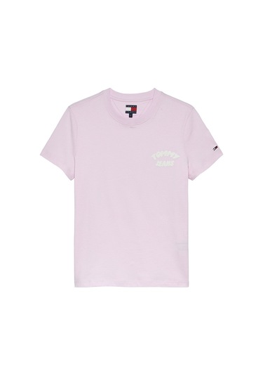 Tommy Jeans Kadın Tişört-dw0dw22310 Pınk