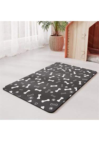 Evcil Hayvan Besleme Matı-emici Köpek Maması Matı Yemek Ve Su İçin-40x60cm, A Diğer