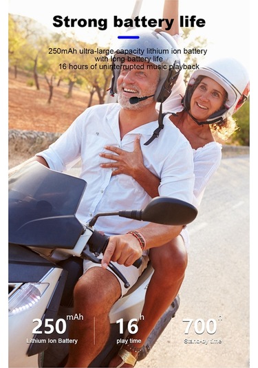 Kask Kulaklık Bluetooth V5.0 Kablosuz Stereo Eller Serbest Hoparlör