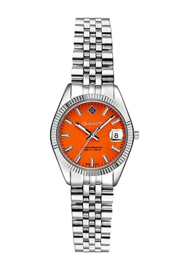 Gant G181008 Quartz Çelik Gri Kırmızı Kadran 28 Mm Kadın Kol Saati Gri