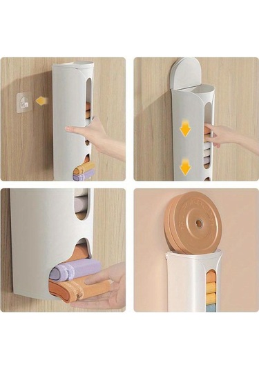 İç Çamaşırı Külot Çorap Depolama Organizatörler Duvara Monte Asılı Çeşitli Eşyalar Kapaklı Konteyner Mutfak Banyo Dolabı Depolama Rafı Beyaz