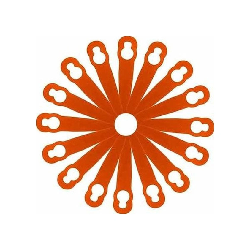 Xiyyadms Bahçe Çimlendirme Makinesi Aksesuarı - Fsa45 Plastik Kablanca Bıçağı Kalebik Şekli, L83 100 Adet Paketi