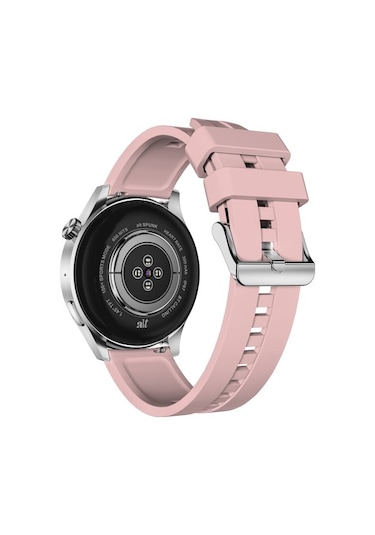 Thull Tw1-02 Gri Akıllı Saat + Pembe Slıkon Kordon