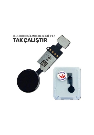 Siyah Apple Uyumlu iPhone 7 Home Tuşu 8 Plus Tak Çalıştır