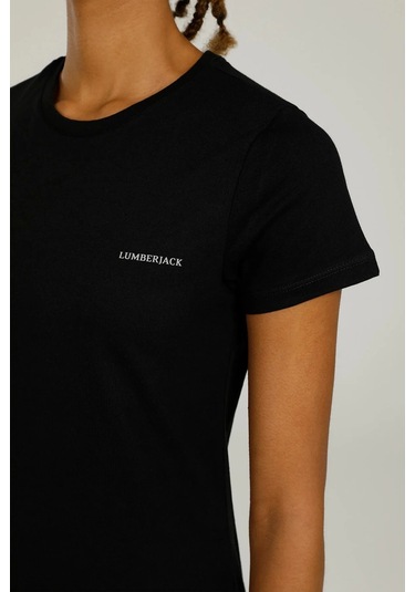 Lumberjack Ct122 0 Yaka Basic Bayan Body - Siyah