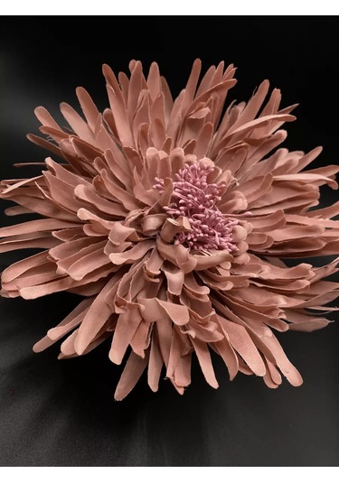 Amely Rid Kumaş Büyük Broş Toka "kore Pembesi Çiçeği" 196748677 Siyah