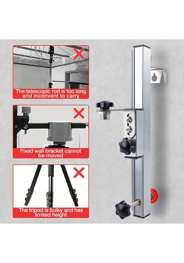 Willowhaven 1 Adet Ayarlanabilir Lazer Seviye Duvara Montaj Askısı Tavan Ve Duvar Braketi